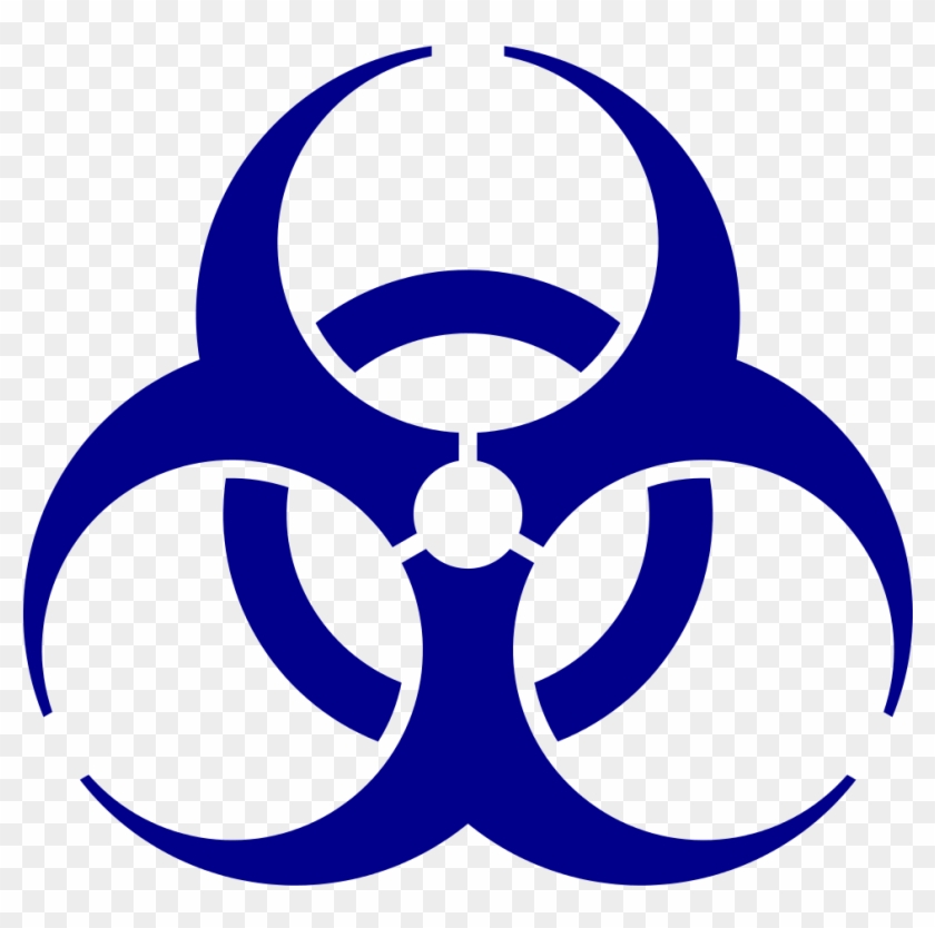 Biohazard Symbol - Biohazard Symbol Blue #635028