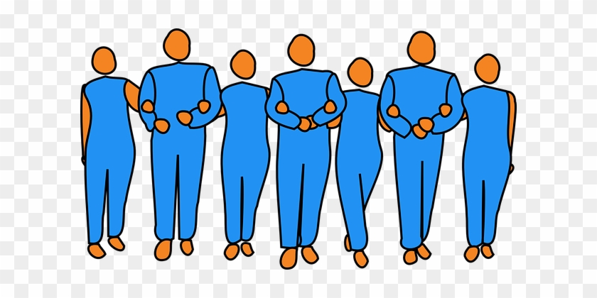 Men, Team, Women, Blue, Craftsmen - Teamwork Cliparts #635164