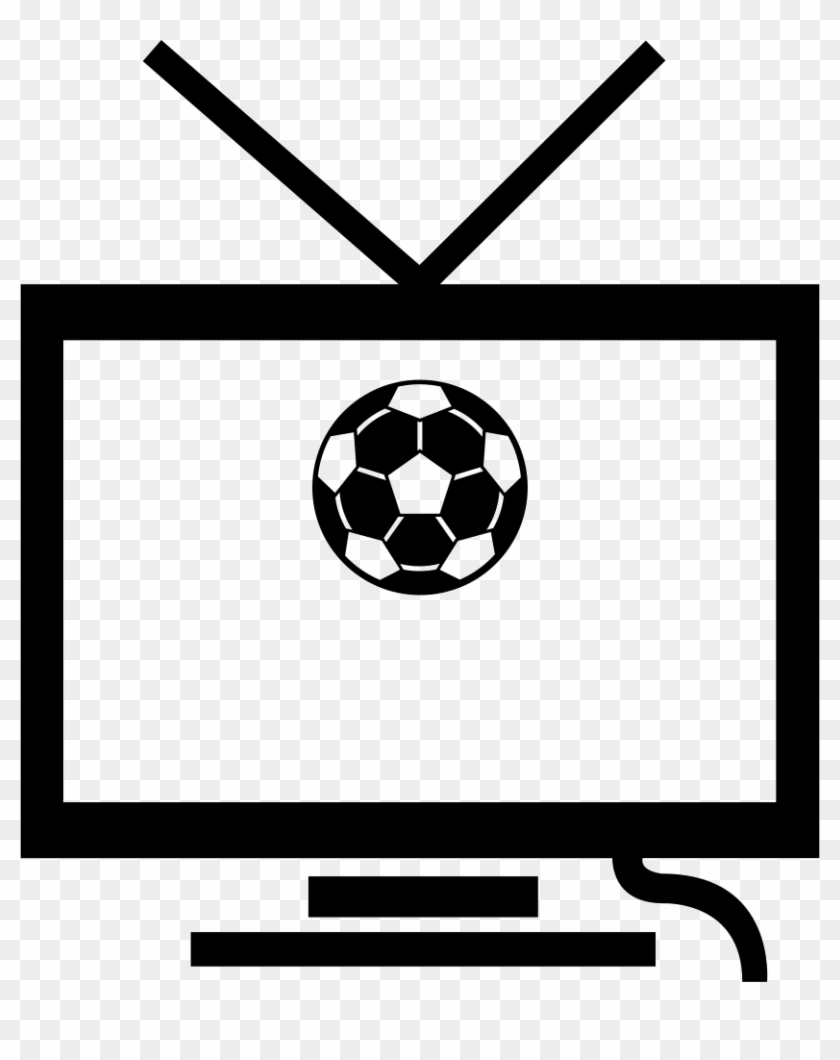 Football Match On Tv Comments - Sports Tv Icon Png #635302