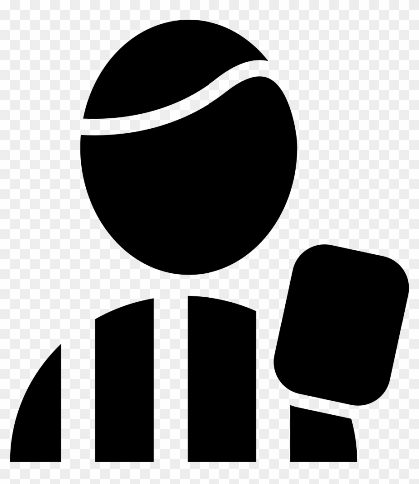 Football Referee Raising Card Comments - Icono Arbitro Png #635362