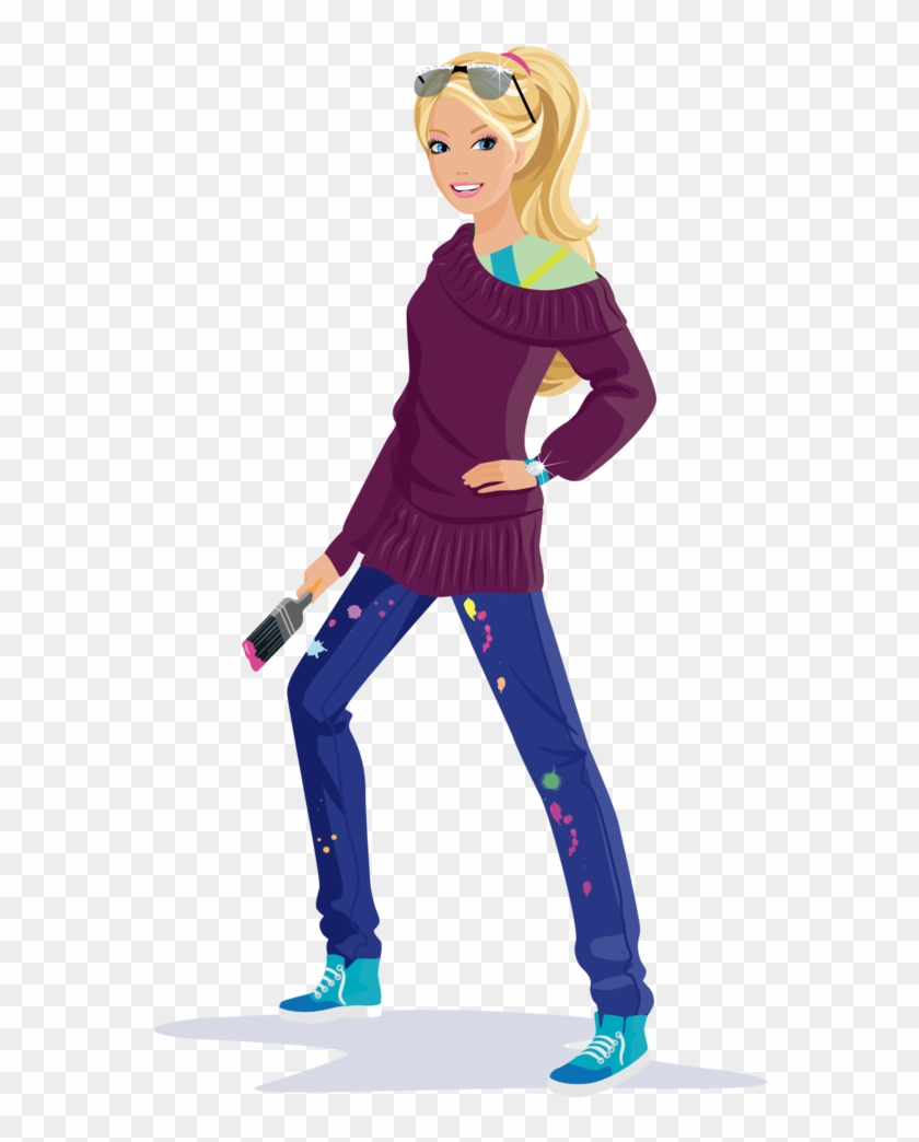 Girl Clipart, Vectors, Barbie, Barbie Doll - Barby Princes Drowing #635546