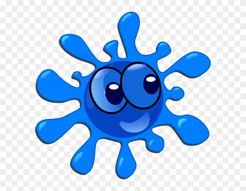 Smile Blue Splash Clip Art At Clker Com Vector Clip - Splash Clip Art #635654