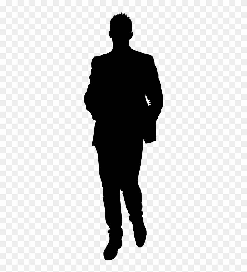 10 Man Standing Silhouette - Walking Away Silhouette Png #637427
