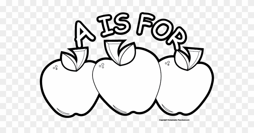 Free Apple Clipart - Apple Black And White #637512