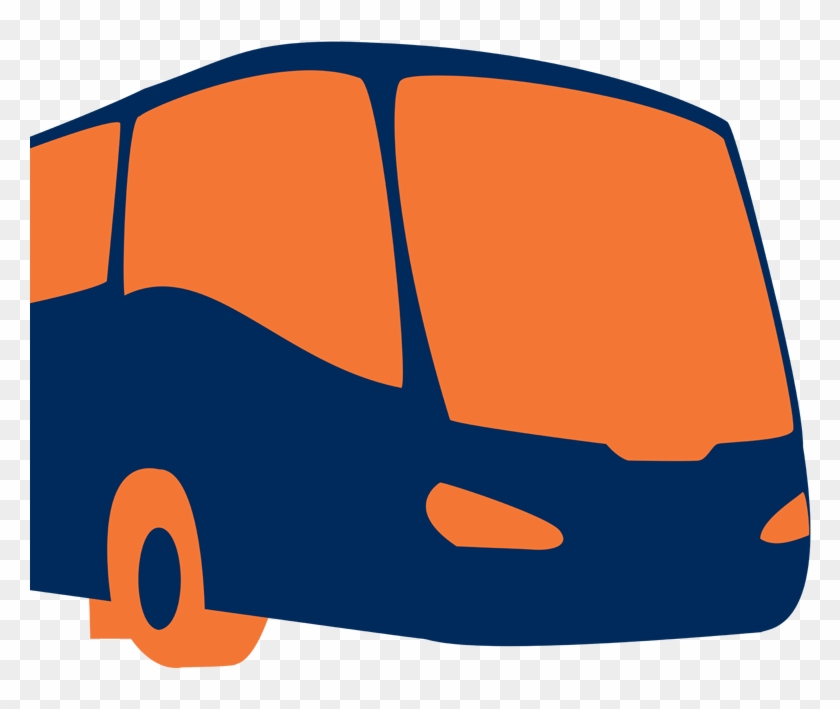   Orange And Blue Bus #637617