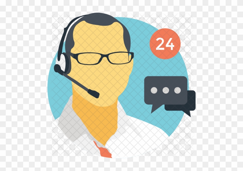 Customer Support Icon - Cartoon #637936