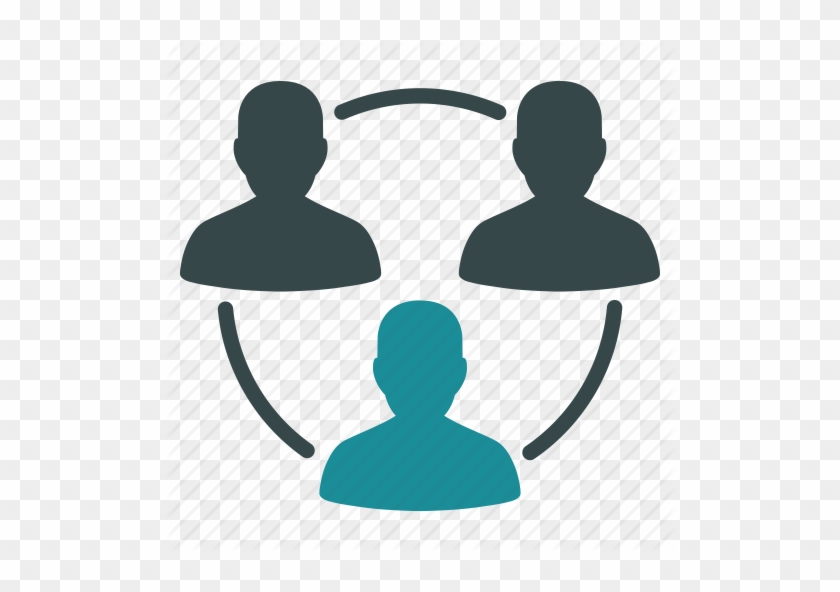 People Connecting Icon Flat Style Vector Stock Vector - Organization People Icon #639129