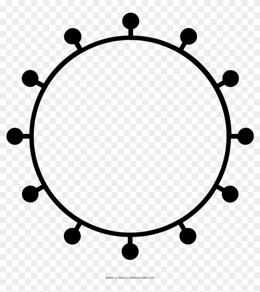Bacteria Coloring Page - Circle #639499