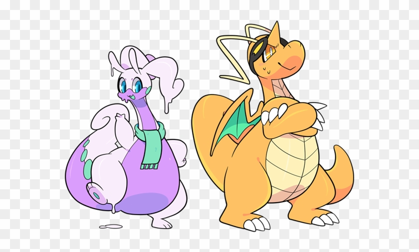 Dragonite And Goodra Gabby And Dono By Zhampy - Cartoon #639786