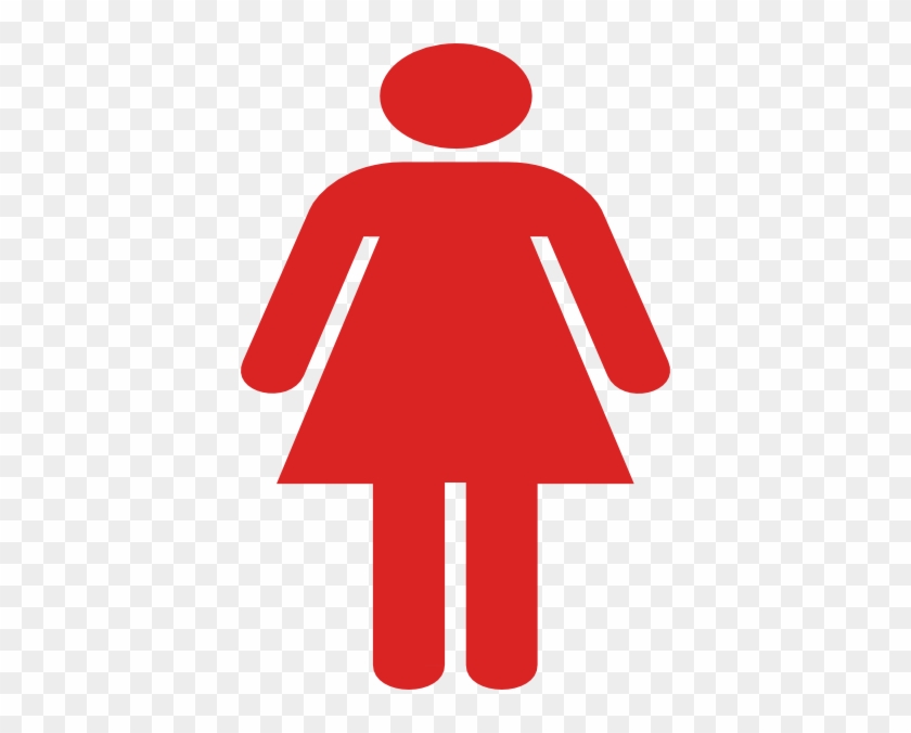 Ladies Bathroom Symbol Red Clip Art At Clker Ladies - Online Grocery Market Size #640044