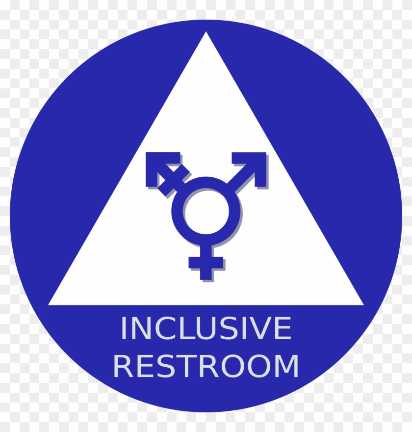 Neutral Restroom Sign - Gender Inclusive Restroom Sign #640067