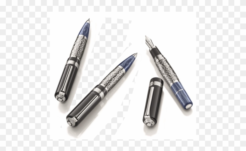 Montblanc Fp Leo Tolstoy M Piston Fountain Pen Silver-coated #640257
