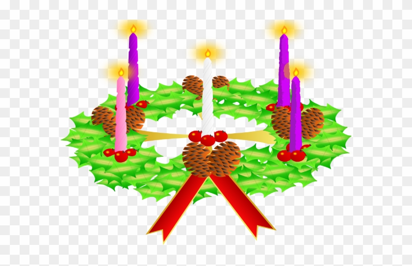 Wellington Avenue United Church Of Christ - Corona De Adviento Con Sus 4 Velas #641186