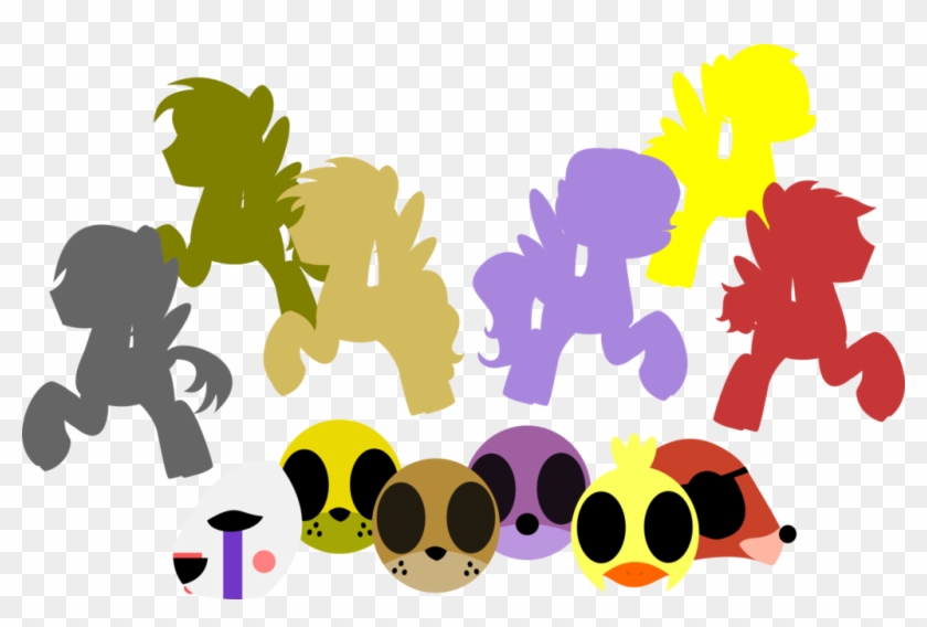 [mlp-fnaf] They're Free By Carloscreations On Deviantart - Mlp Base Fnaf Eg #642323