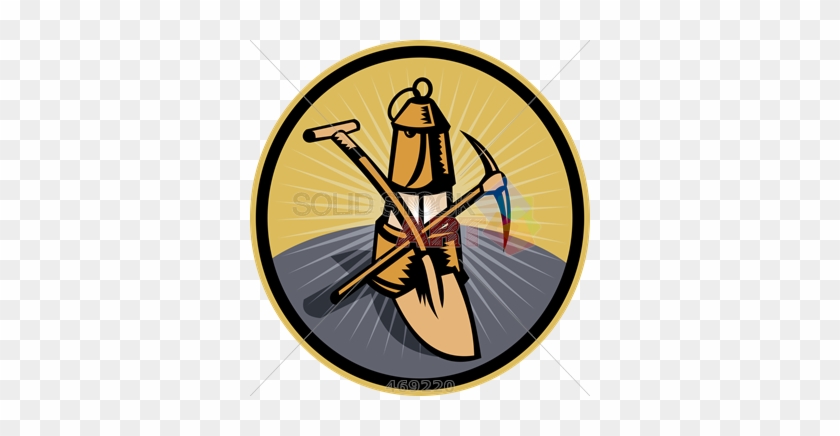 Stock Illustration Of Cartoon Drawing Of Mining Shovel - Maa Jagdamba Logo #642561