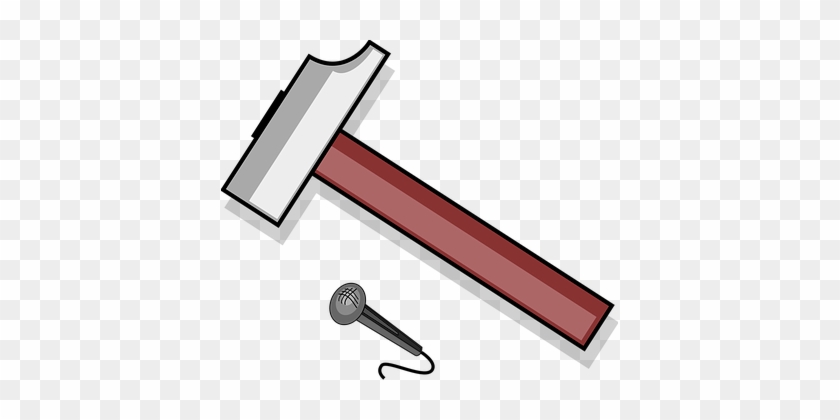 Hammer, Nail, Tool, Carpenter, Repair - Hammer Clipart #643597