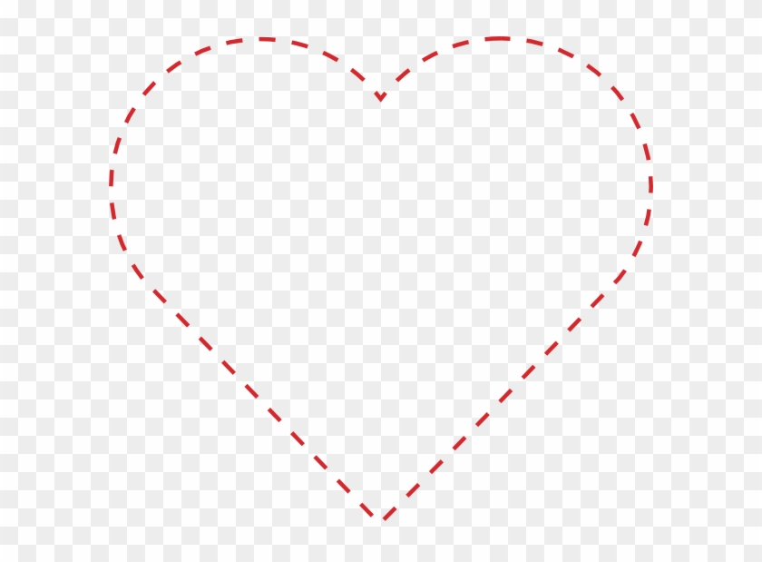 Dotted Line Heart Transparent #644580