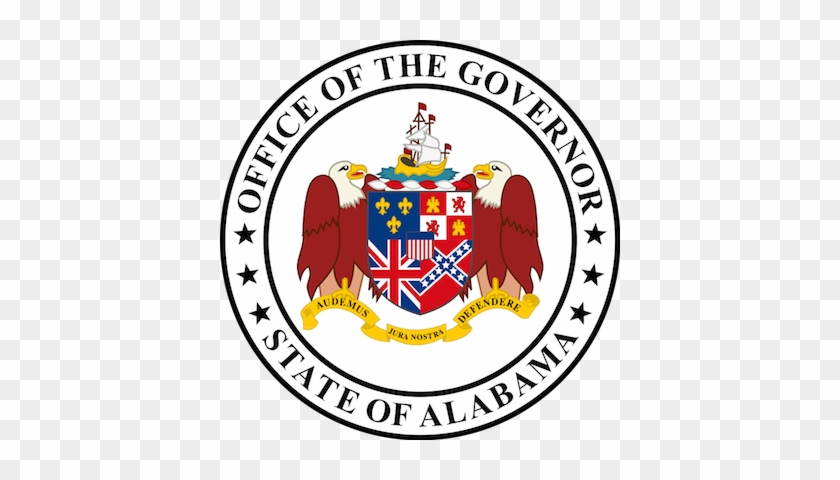 The Seal Features A Depiction Of The Flag Of Every - Alabama Coat Of Arms #644768
