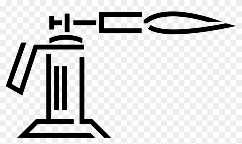 Vector Illustration Of Welding Blow Torch Or Blowtorch - Blow Torch #645124