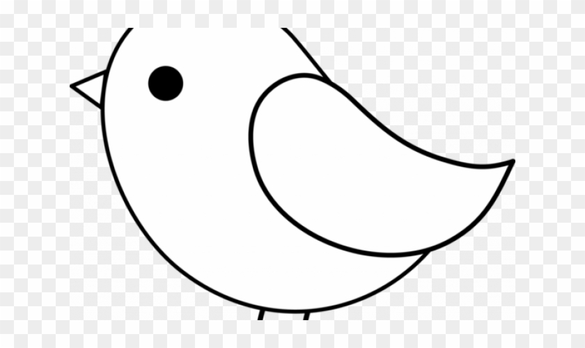 Cute Bird Line Art Free Clip Art - Cute Bird Line Art Free Clip Art #645609
