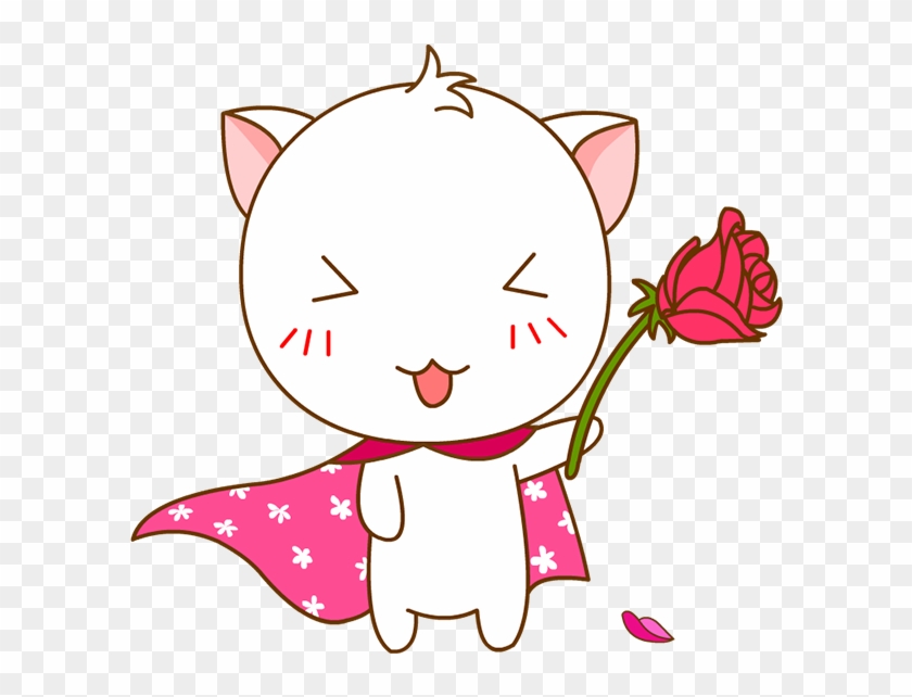 小花猫玫瑰花 - Cat #646209
