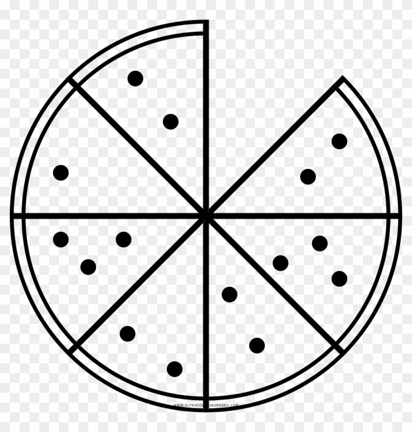 Pizza Coloring Page - Vegvisir Png #647309