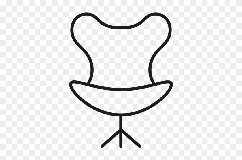Egg Chair Stroke Icon Transparent Png - Icon #647710