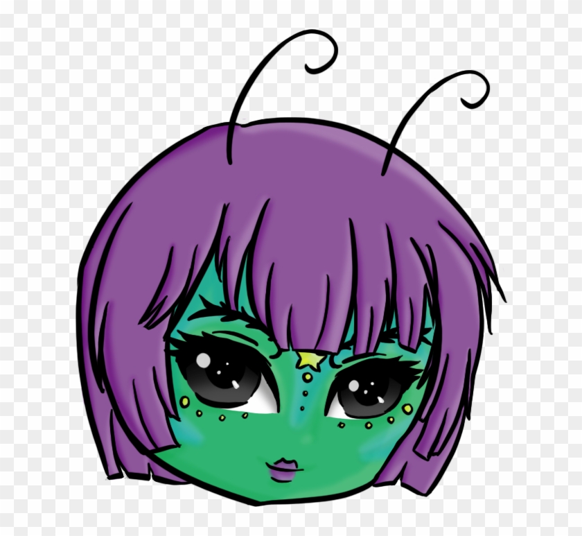 Chibi Alien Head By Molleh33 - Aliens In Anime Chibi #647934