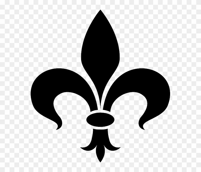 Fence Decoration, Ornament, Fence - Fleur De Lis Clip Art #648085