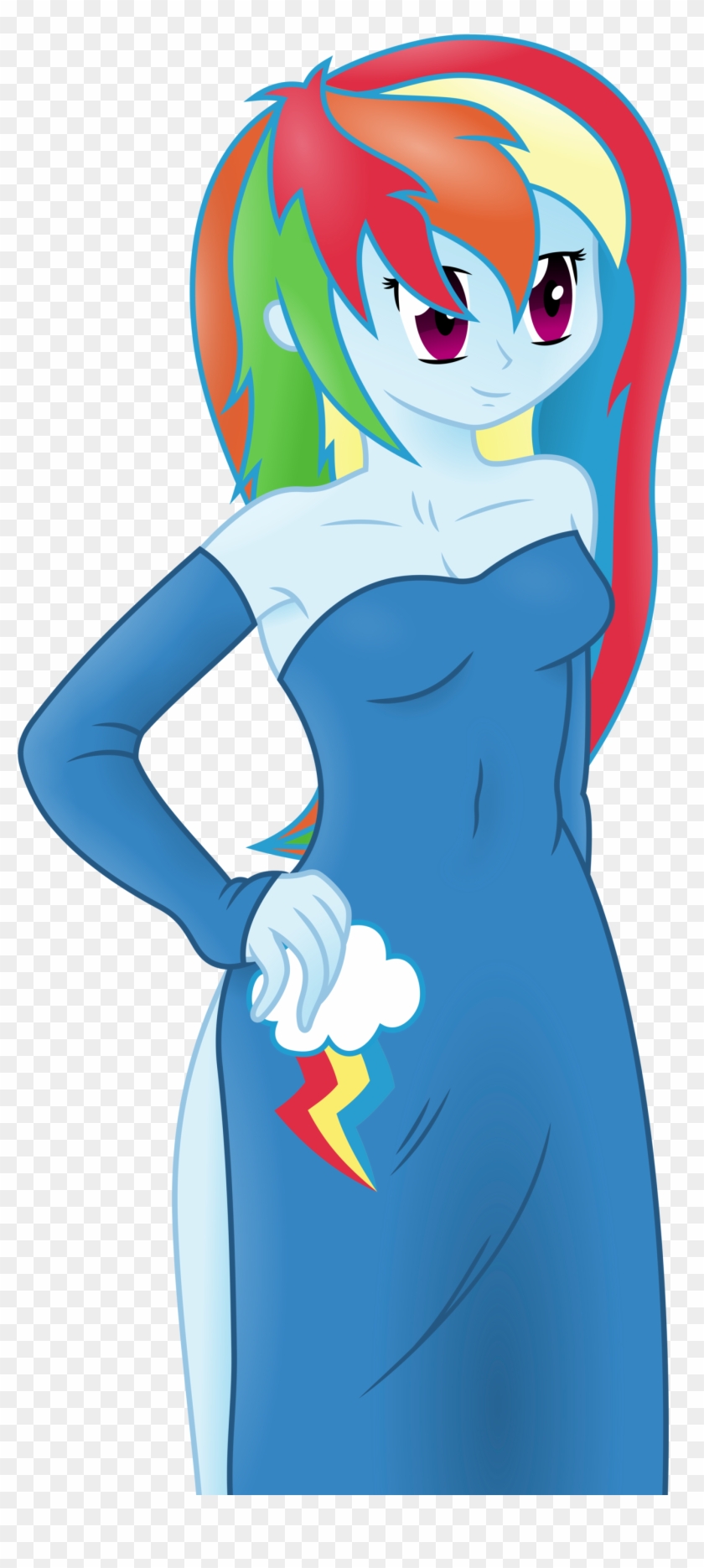 Human Rainbow Dash With Dress - Anime #648600