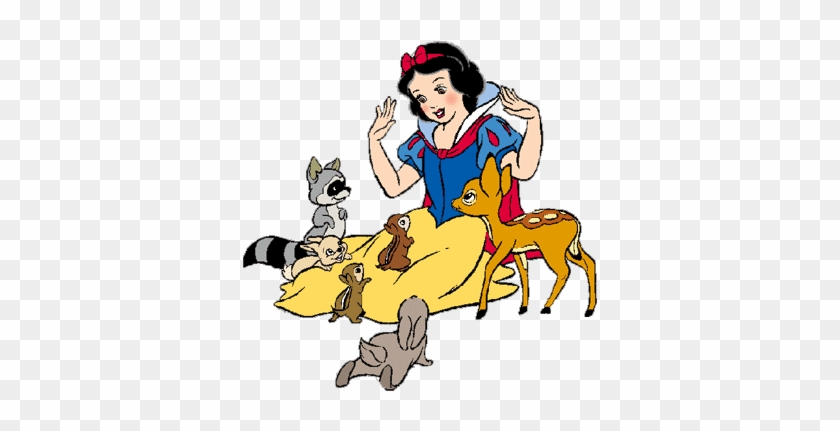 Biancaneve E I Sette Nani Images Snow White Clipart - Snow White Animals Png #648805