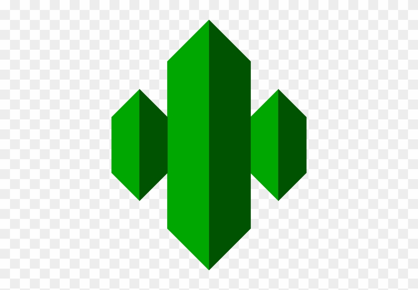 See, It's A Perspective-ish City Made Out Of Green - Graphic Design #649221