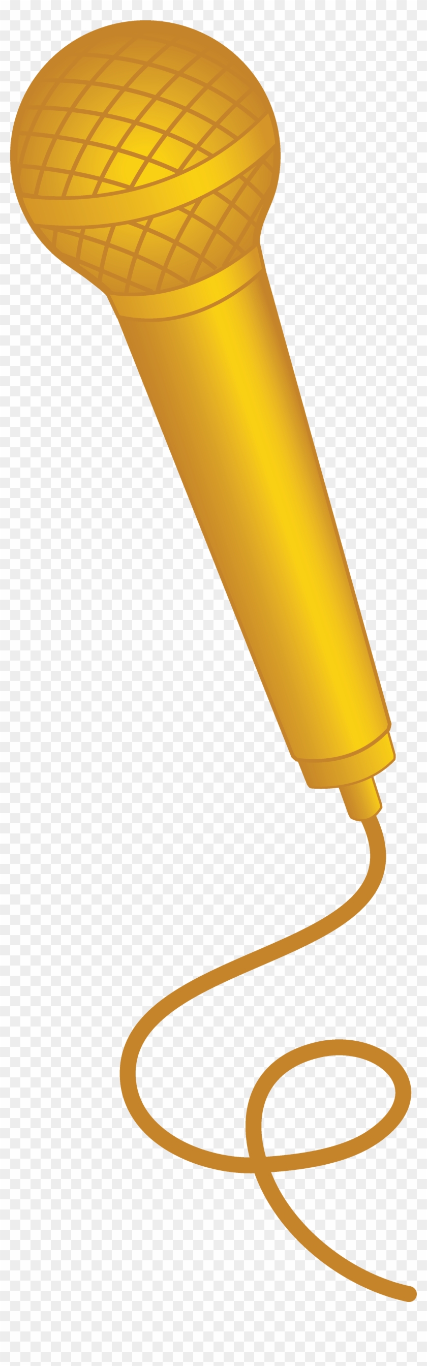 Yellow Clipart Microphone - Cartoon Microphone #649314