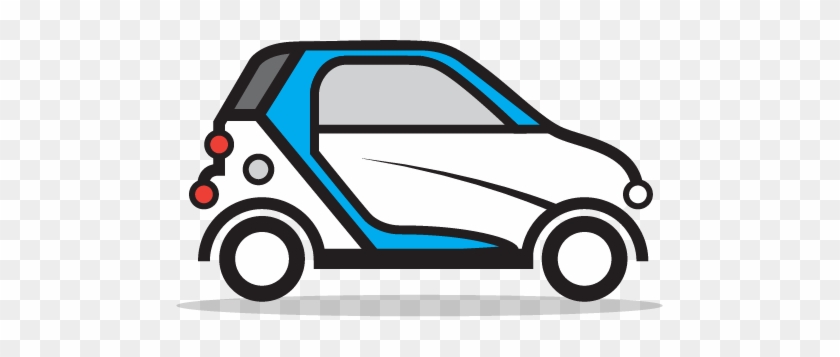Loogart's Version Of Car2go' Smart Car Can Be Seen - Smart Car Clipart #649934