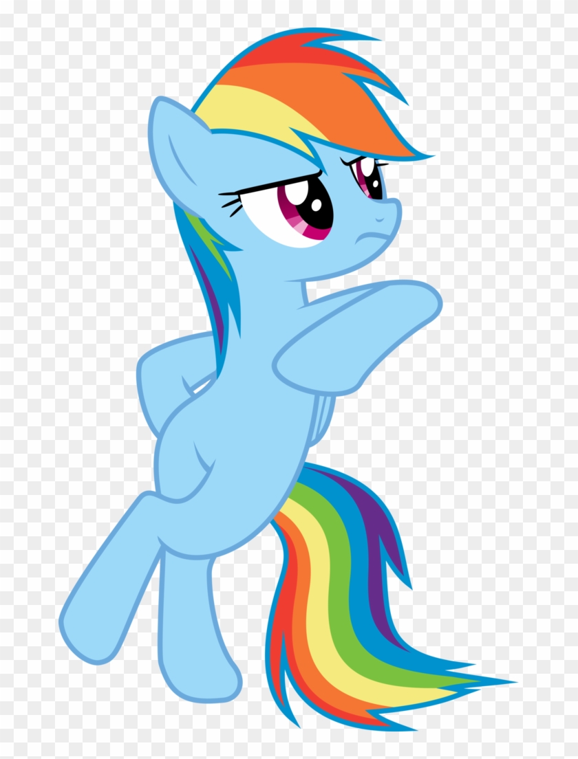 Dusk2k, Bipedal, Female, Folded Wings, High Res, Mare, - Rainbow Dash Cool Pose #650477