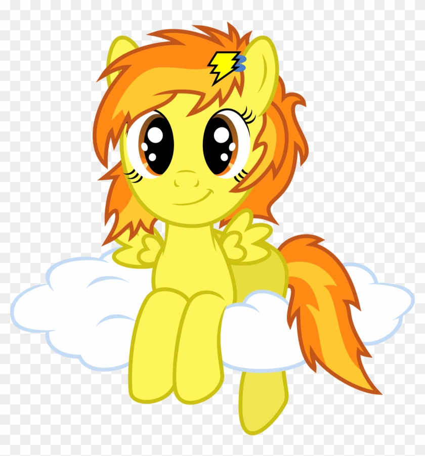 Filly Spitfire On Cloud By Mactavish1996 By Mactavish1996 - Mlp Filly Spitfire #651345