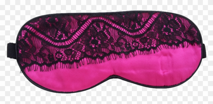 Zijden Oogmaskermasque Pour Les Yeux En Soiesilk Eye - Zijden Oogmasker Met Zwart Kant (lilla) #651568