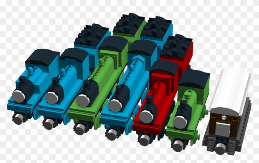 Lego Wooden Railway Engines 1 7 By Lag Roil - Lego Wooden Railway Thomas #651849