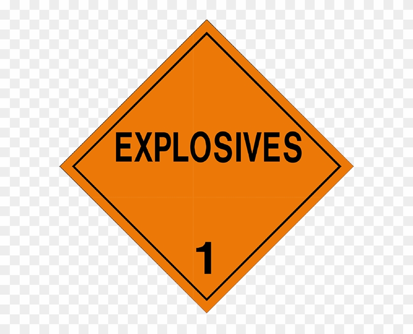 Pa Turnpike Road Work Ahead Sign Explosives - Explosives Placard #653243