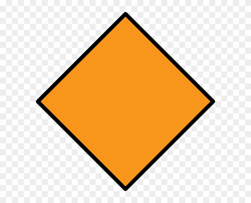 Orange Diamond Hi Clipart - Diamond Shape Clipart #653560