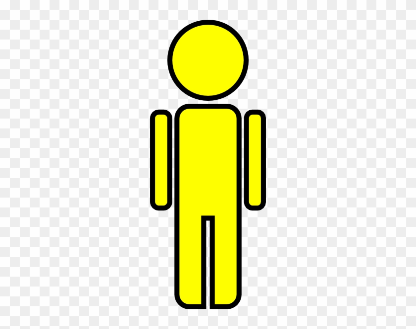 Stick Figure Man Yellow Clip Art - Free Clip Art Yellow Stick Man #653934