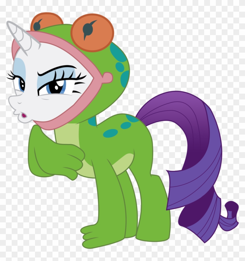 [vector] Rarity As Frog - Cartoon #654102