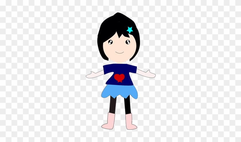 Happy Girl Illustration - Illustration #655187