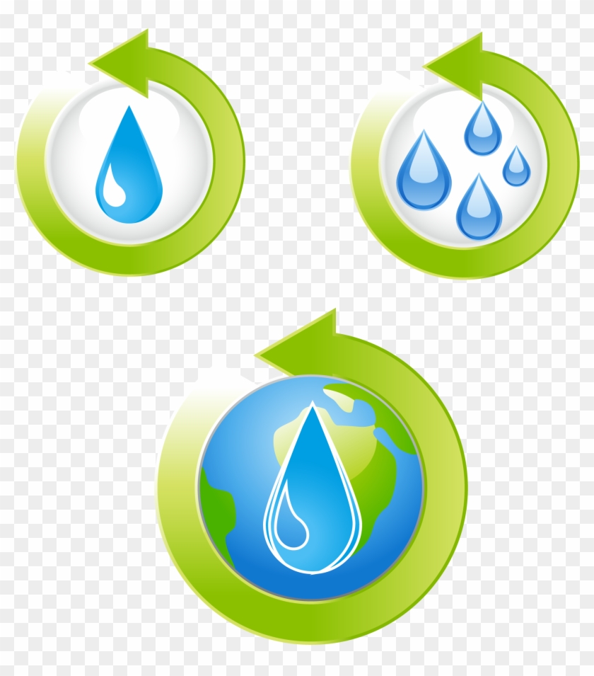 Water Circulation Water Conservation Vector Material - Water Circulation Water Conservation Vector Material #656240