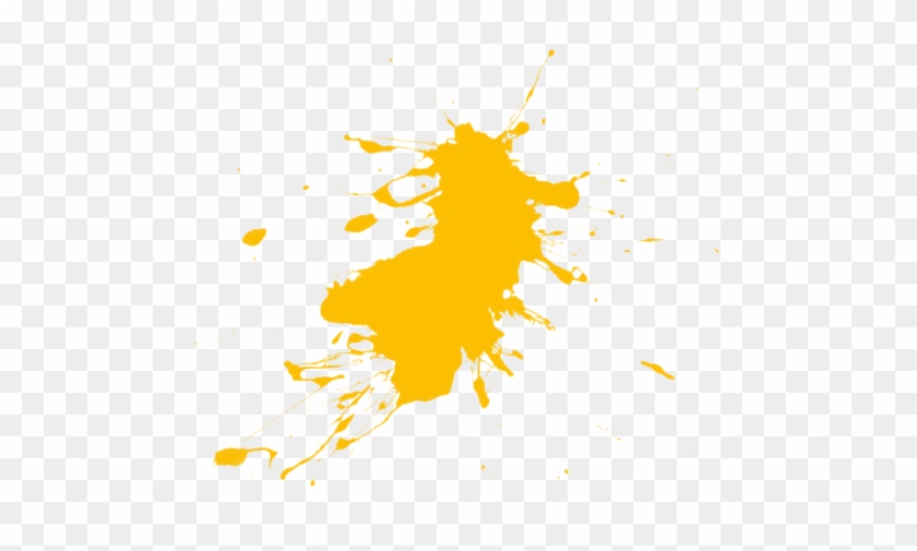 Orange Paint Splatter Clip Clipart Orange Splat Png - Yellow Paint Splatter Transparent Background #656646