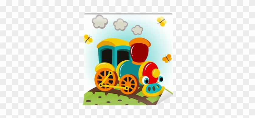 Vector Illustration Wall Mural • Pixers® • We Live - Imagen De Tren Animada #657274