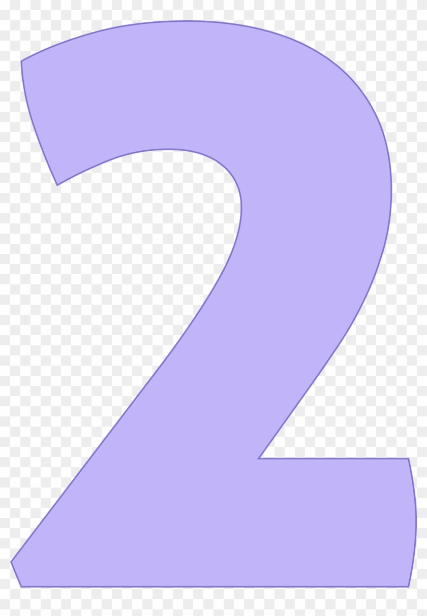 Transparency 2 Png Image - Purple Number 2 #657480