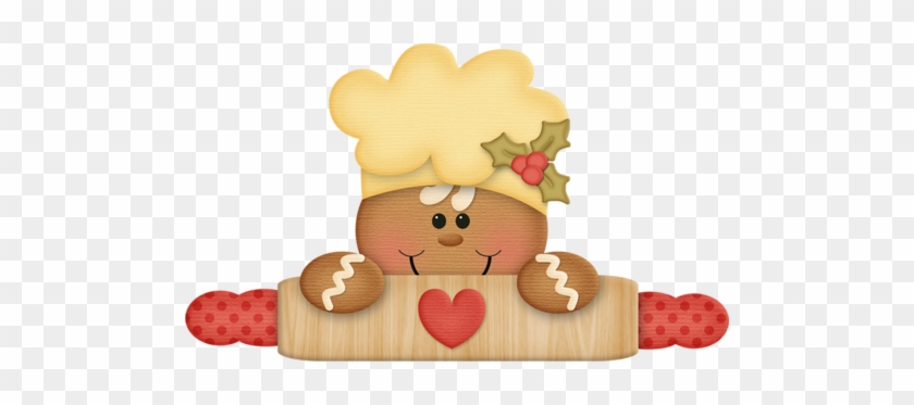 Gingerbread Man On Rolling Pin - Galleta Navideña En Foami #657529