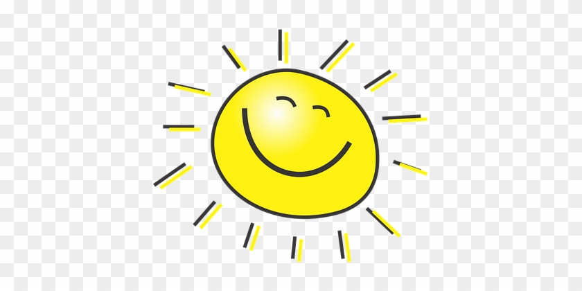 Sun Happy Sunshine Golden Yellow Rays Ligh - Cartoon Sun #657950