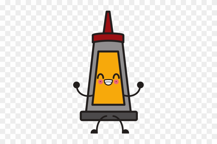 Sauce Plastic Bottle Kawaii Cartoon - Walkie Talkie Clip Art #658036